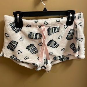 Soft coffee pajama shorts